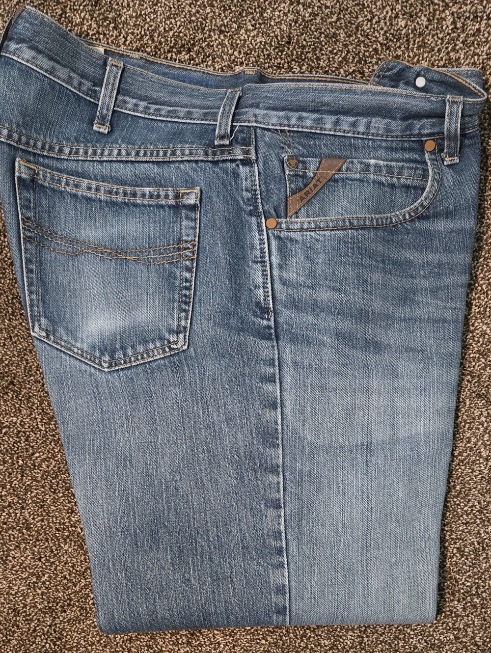 Men's Ariat Light Blue Straight Fit Jeans